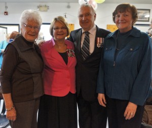 (l-r) Jean Hillyard, Elizabeth Jerrett, Eric Jerrett, and Shirley Owen